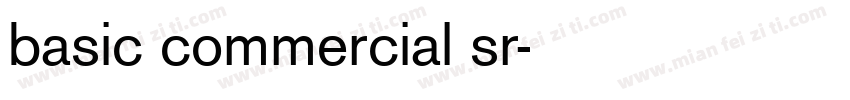 basic commercial sr字体转换
